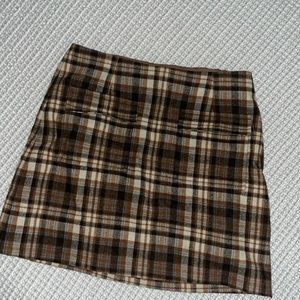 Reformation Plaid Skirt